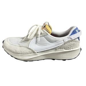 Nike Waffle Debut Trainer Sneaker Women 8.5 Summit White And Game Royal Sport